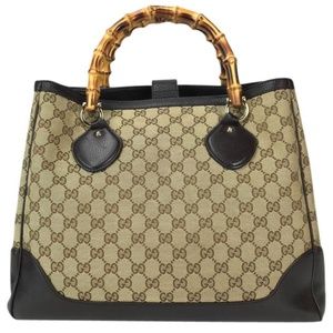 GUCCI brown&tan GG Diana bag